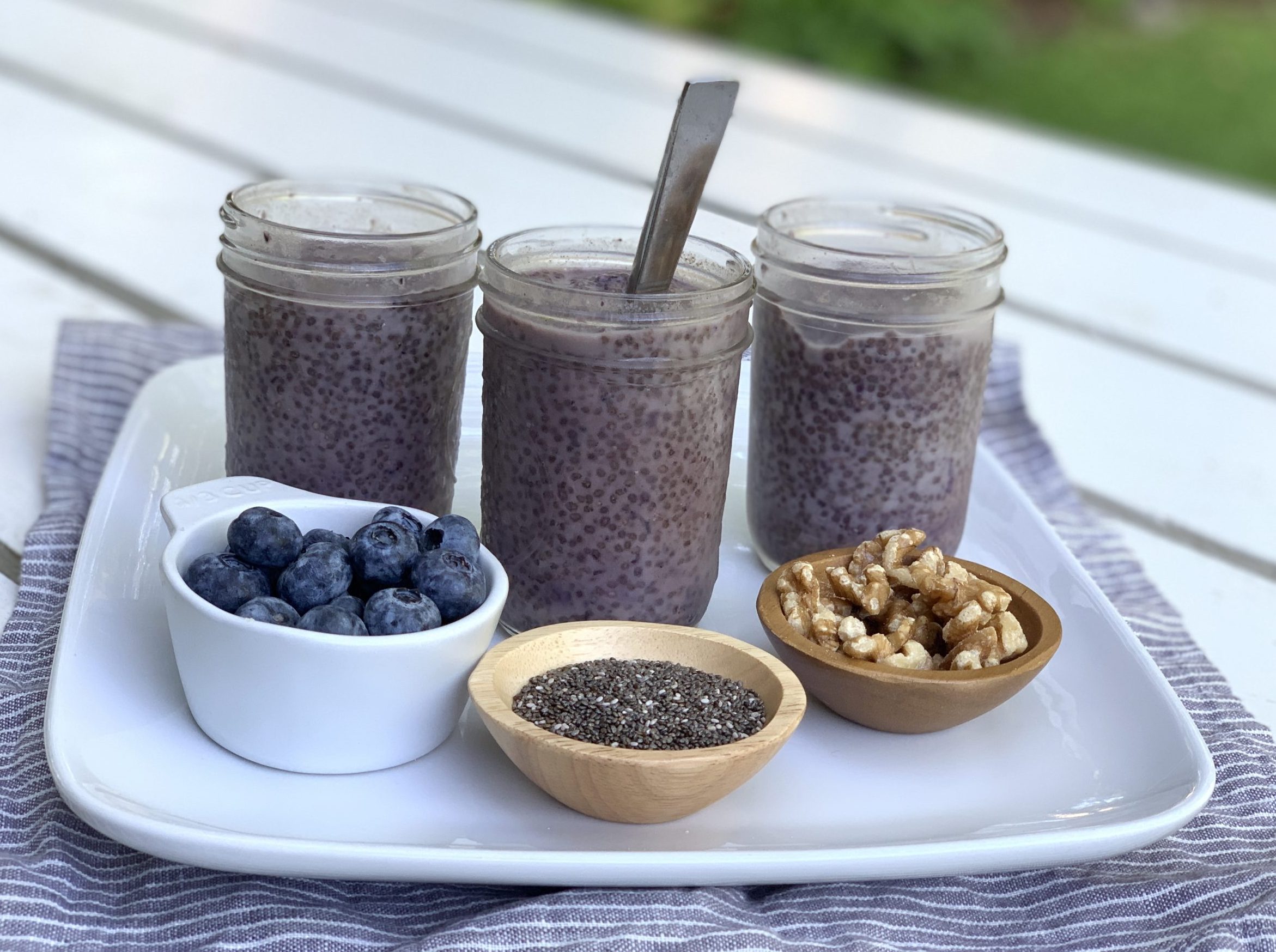 Blueberry Cardamom Chia Pudding
