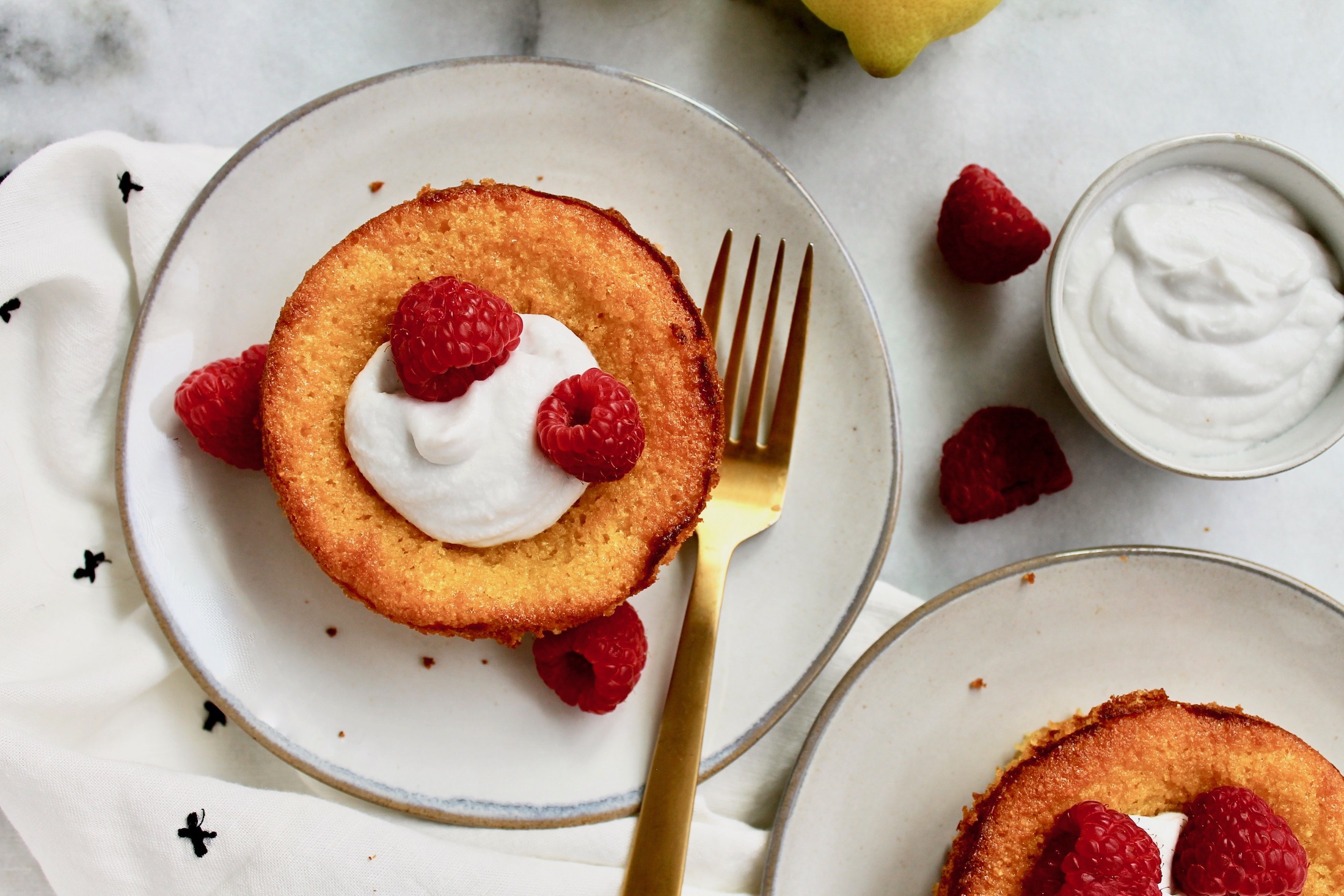 Raspberry + Cream Breakfast Cake - Prescribe Nutrition