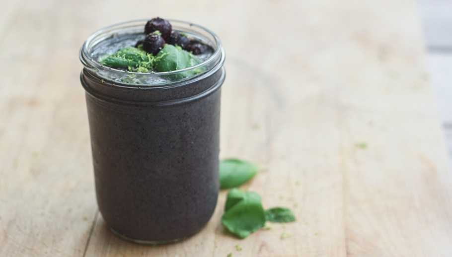 Blueberry Basil Zest Smoothie - Prescribe Nutrition