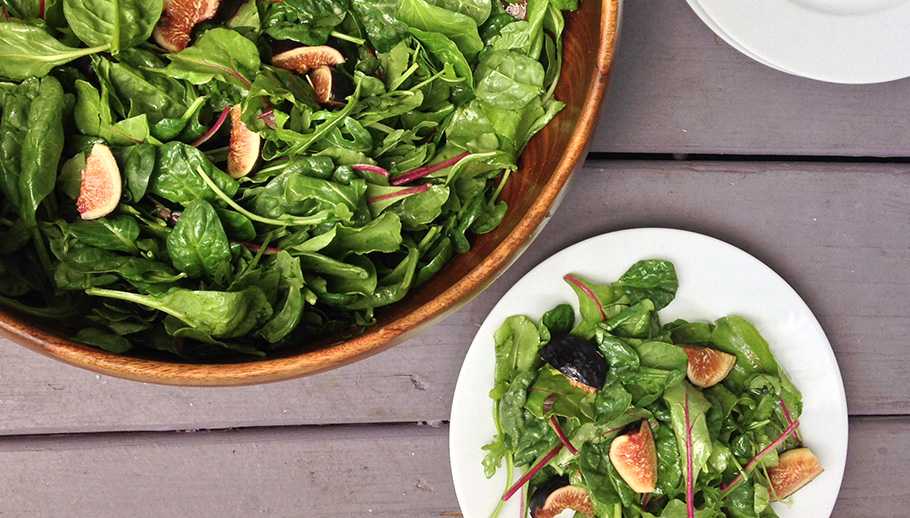Warm Fig & Mixed Greens