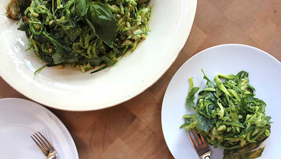 Zucchini Pesto Pasta - Prescribe Nutrition