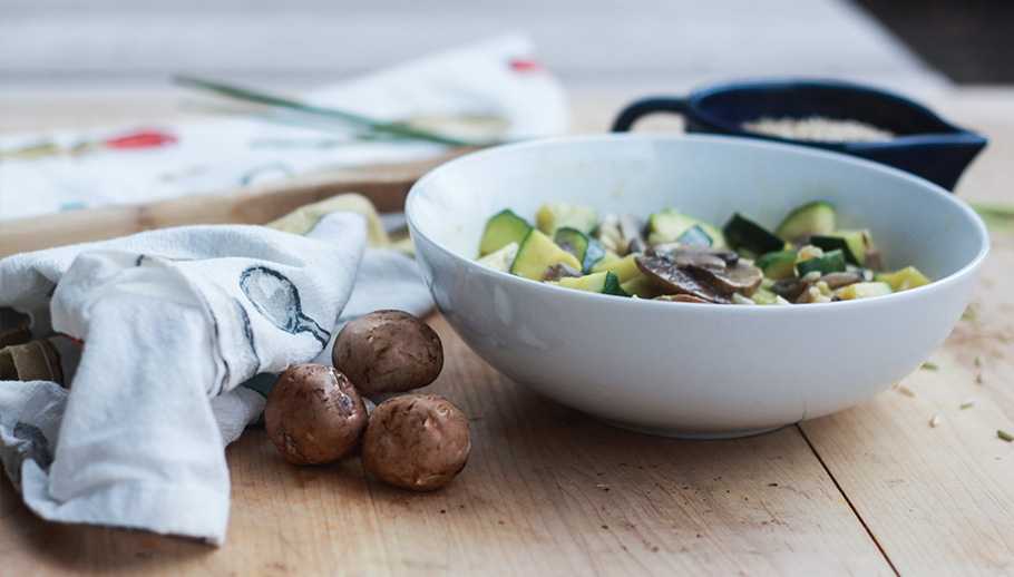 Zucchini & Mushroom Thai Soup