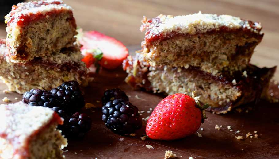 Raspberry Cherry Oat Bars - Prescribe Nutrition
