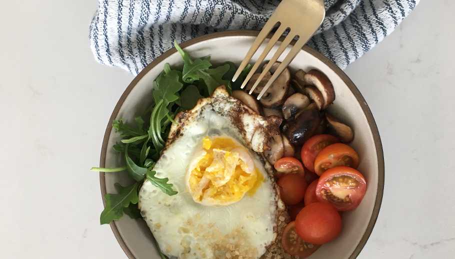 Mushroom Eggy Bowl - Prescribe Nutrition
