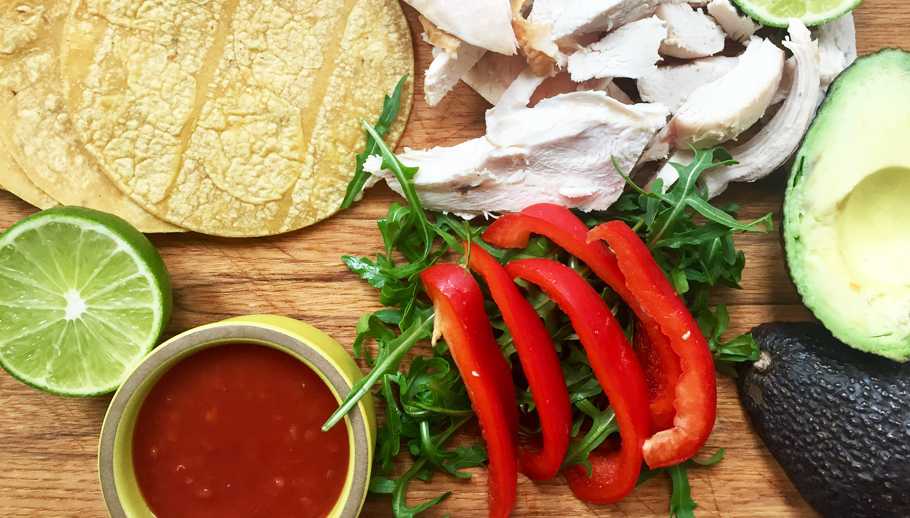 Cumin Rotisserie Chicken Tacos