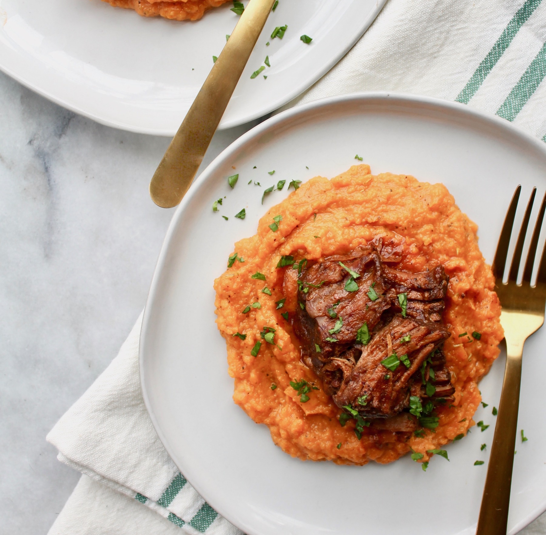 Balsamic Braised Crockpot Short Ribs