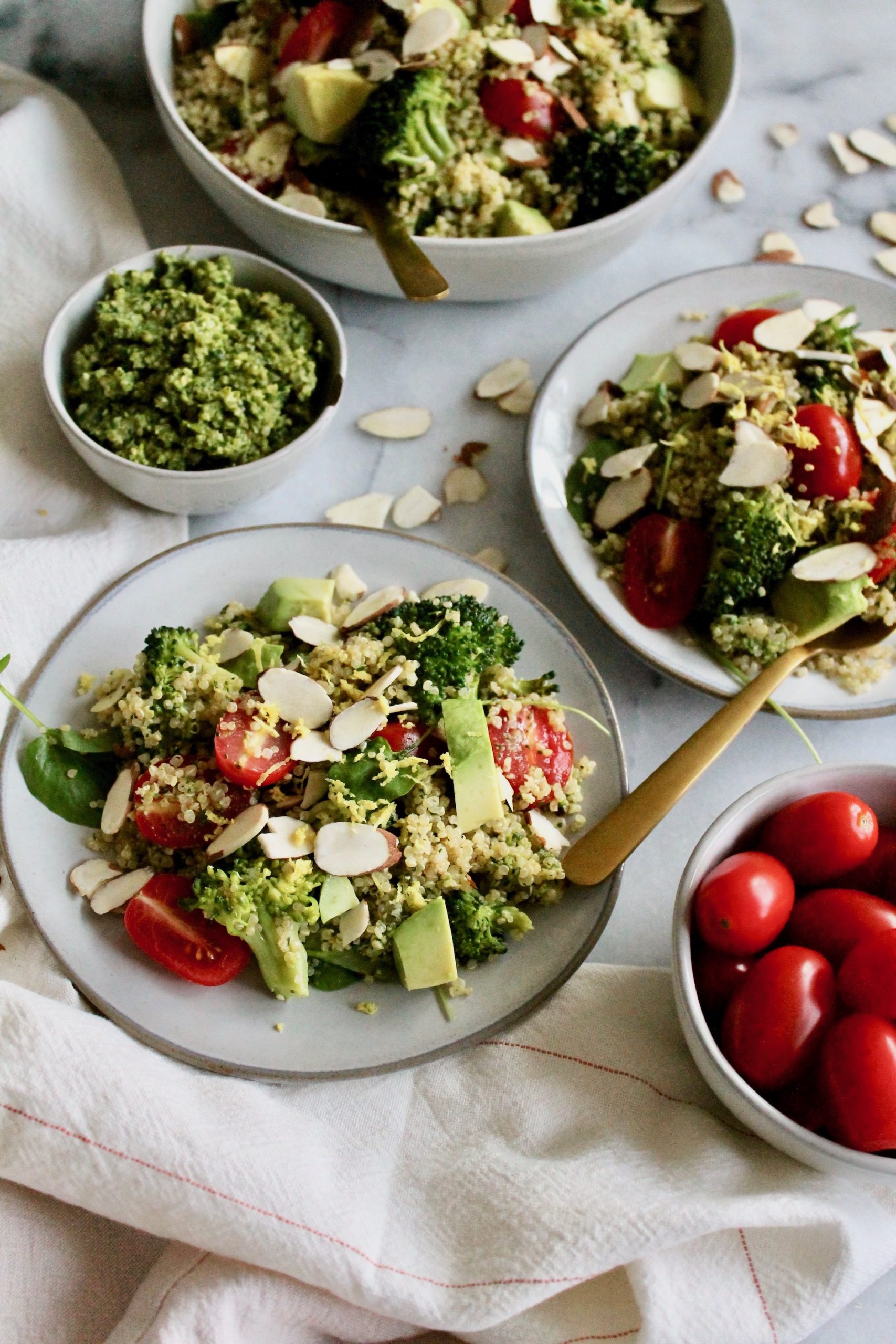 Broccoli + Pesto Quinoa - Prescribe Nutrition