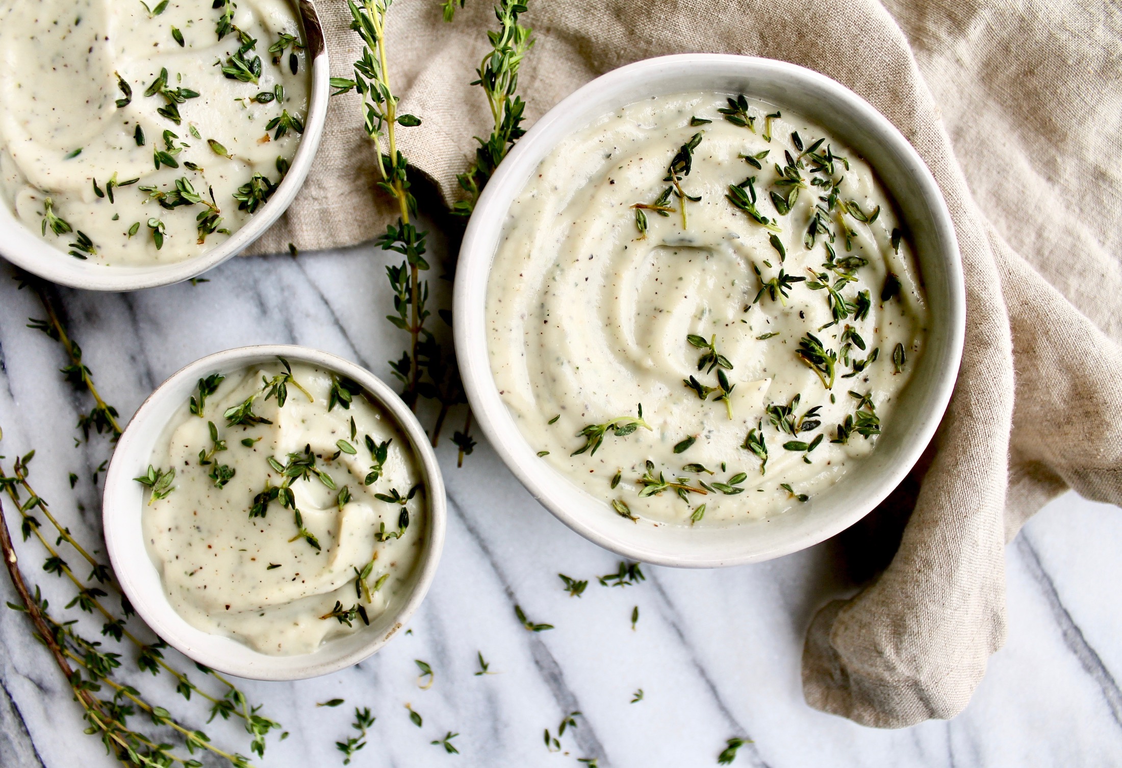 Creamy Garlic Faux-Tatoes
