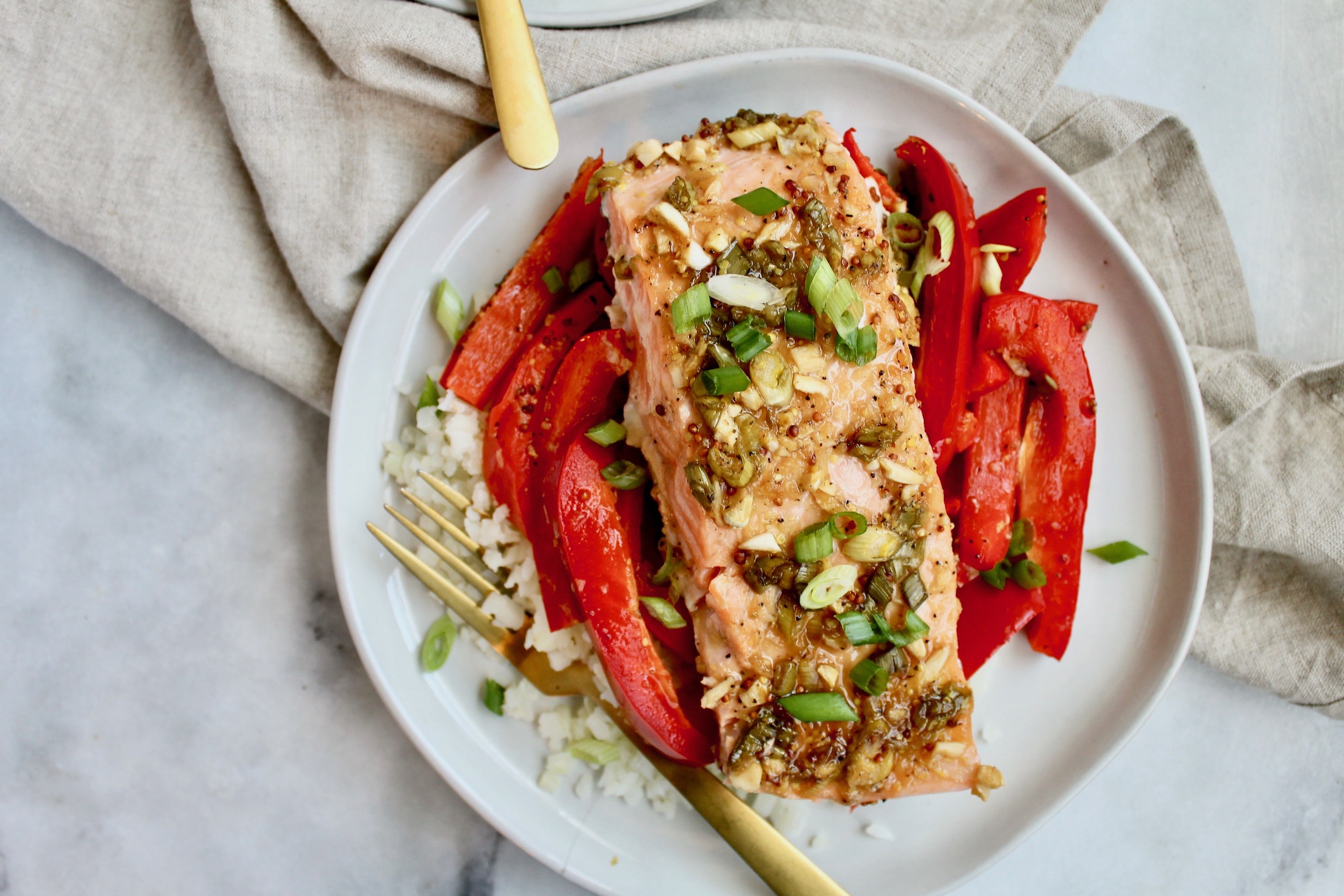 Ginger Scallion Salmon - Prescribe Nutrition