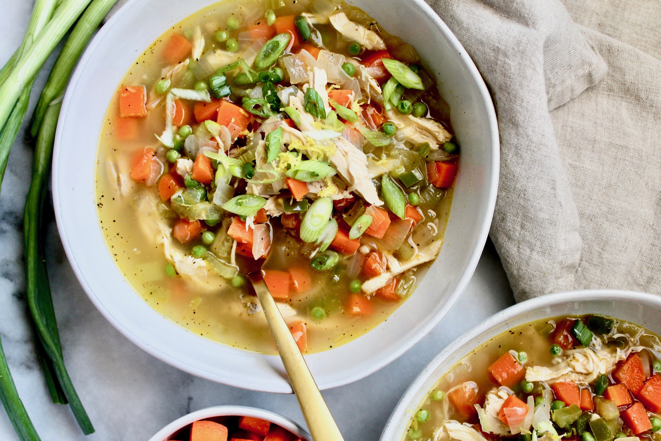 Lemon Ginger Chicken Soup