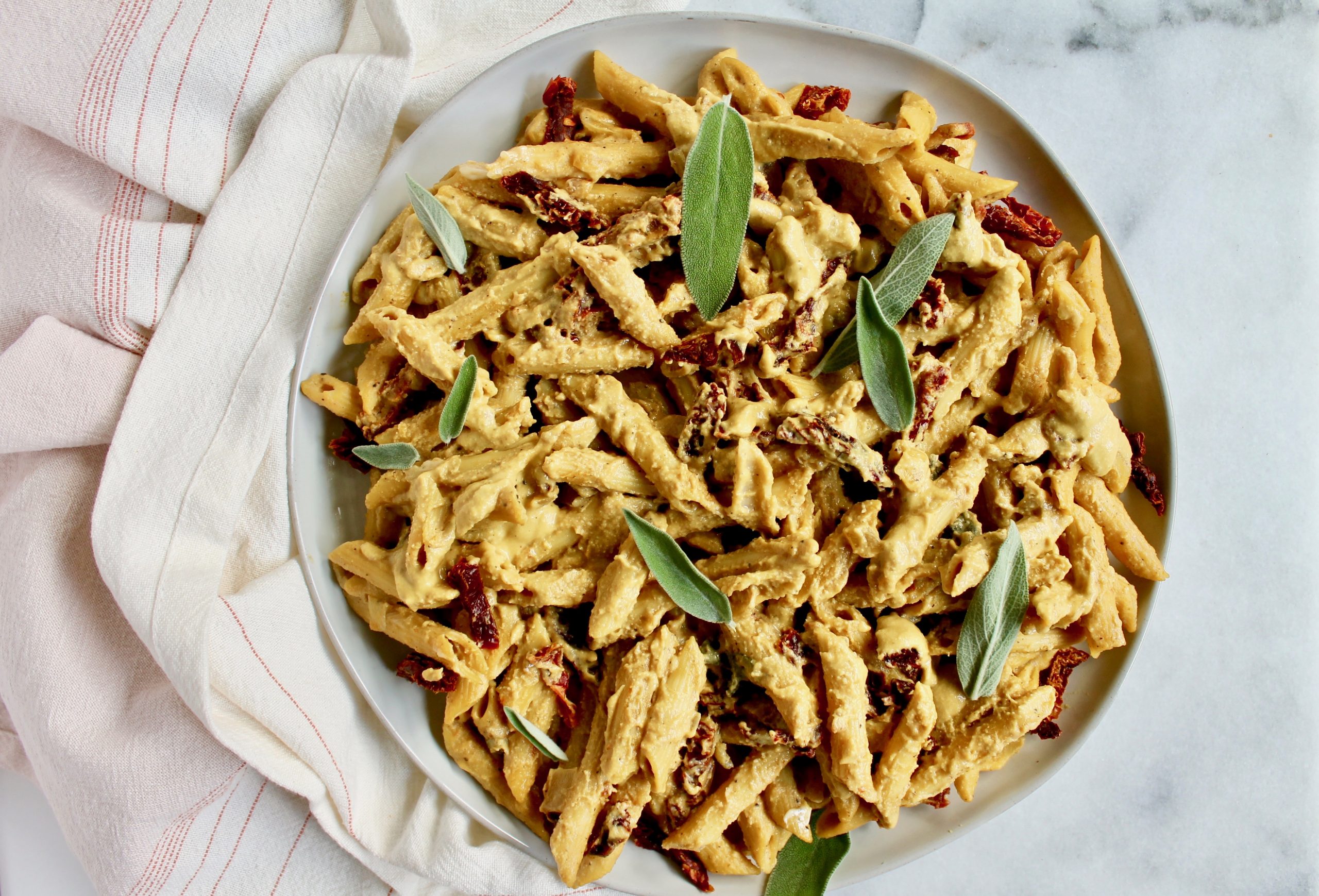 Vegan Pumpkin Mac & Cheese - Prescribe Nutrition